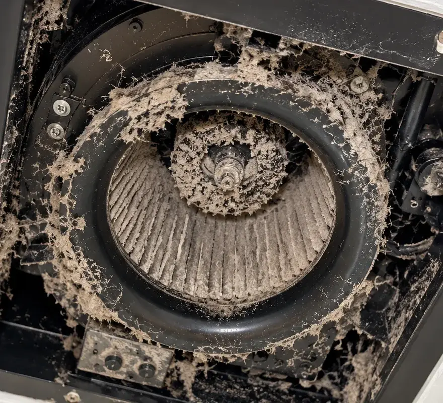 Ventilateur avant le ménage